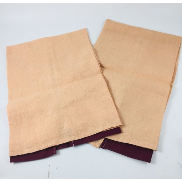 MCM Embroidered Mr and Mrs Finger Tip Towels Linen Mid Century Bathroom - Picture 5 of 5